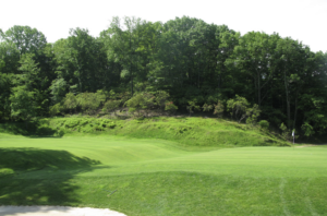 swale on the huge green